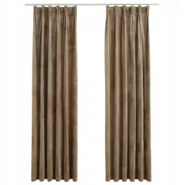 zaslony-z-haczykami-2-szt-aksamitne-bezowe