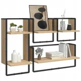 zestaw-4-polek-sciennych-z-drazkami-dab-sonoma-material-inny