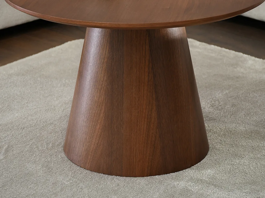 STOLIK W KSZTAŁCIE STOŻKA OTTAWA 60 ORZECH – 177555655 - ERLI.pl