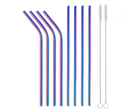 rurki-slomki-wielorazowe-tecza-proste-zgiete-8szt