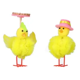 kurczaki-kurczak-wielkanocne-zolte-puchate-zabawne-ozdobne-wielkanoc-2szt