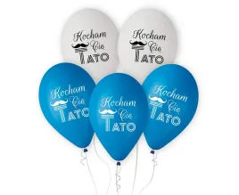balony-lateksowe-niebieskie-biale-kocham-cie-tato-prezent-dzien-ojca-5szt