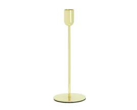 swiecznik-zloty-prosty-elegancki-dekoracyjny-polyskujacy-metalowy-22m