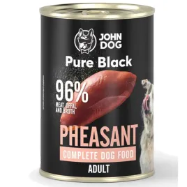 john-dog-pure-black-adult-bazant-pheasant-400g-mokra-karma