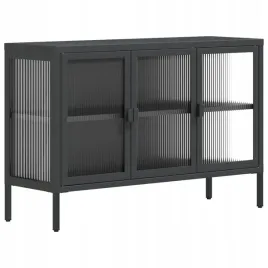 szafka-czarna-105x35x70-cm-szklo-i-stal