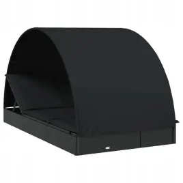 2-os-lezak-z-polokraglym-daszkiem-czarny-2