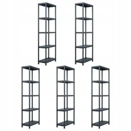 regaly-magazynowe-5-szt-czarne-125-kg-60x30x1