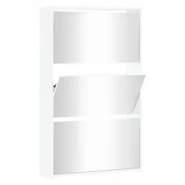 szafka-na-buty-lustro-3-szuflady-bialy-polysk-63x17x1025-cm