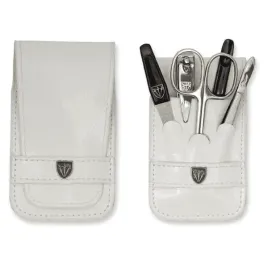 kellerman-kieszonkowy-zestaw-5-narzedzi-do-manicure-biala-eko-skora