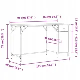 biurko-komputerowe-dab-sonoma-131x48x75-cm-stan-nowy-kolekcja-836219