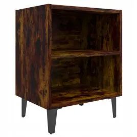 szafka-nocna-metalowe-nozki-przydymiony-dab-40x