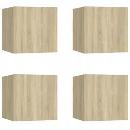 wiszace-szafki-telewizyjne-4-szt-dab-sonoma