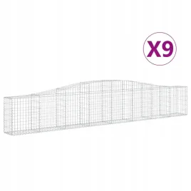 kosze-gabionowe-9-szt-400x30x60-80-cm-galwanizowane-zelazo