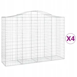 kosze-gabionowe-4-szt-200x50x140-160-cm-galwanizowane-zelazo
