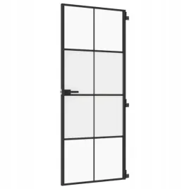 drzwi-wewnetrzne-czarne-83x2015-cm-szklo-i-aluminium