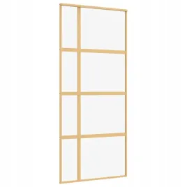 drzwi-przesuwne-zlote-90x205-cm-przezroczyste-szklo-esg