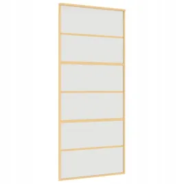 drzwi-przesuwne-zlote-90x205-cm-mrozone-szklo-esg-aluminium
