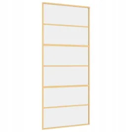 drzwi-przesuwne-zlote-90x205-cm-przezroczyste-szklo-esg
