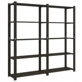 regal-z-5-polkami-czarny-170x38x170-cm-lite-drewno-sosnowe
