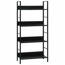 regal-z-4-polkami-czarny-60x276x1245-cm-plyta