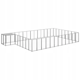 kojec-dla-psa-czarny-3025-m-stalowy
