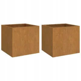 donice-2-szt-rdzawe-32x30x29-cm-stal-kortenow