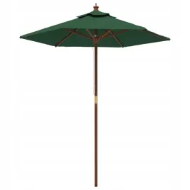 parasol-ogrodowy-na-drewnianym-slupku-zielony-1