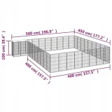 kojec-dla-psa-38-paneli-czarny-50x100-cm-stal-wysokosc-drzwiczek-100-cm