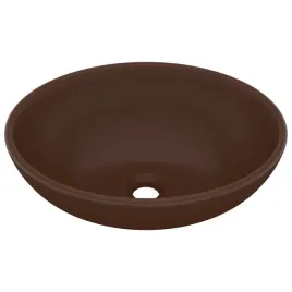 luksusowa-owalna-umywalka-ciemnobrazowa-matowa