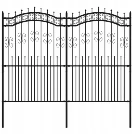 ogrodzenie-z-grotami-czarne-222-cm-malowana-pro
