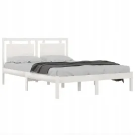rama-lozka-biala-lite-drewno-160-x-200-cm