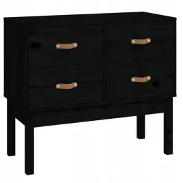 komoda-czarna-90x40x78-cm-lite-drewno-sosnowe