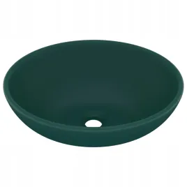 luksusowa-owalna-umywalka-matowa-ciemna-zielen