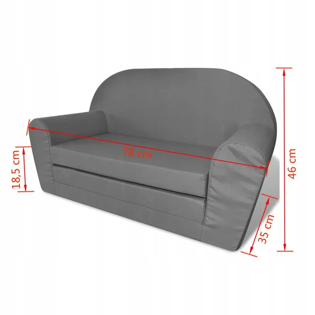 sofa-amerykanka-dziecieca-szara
