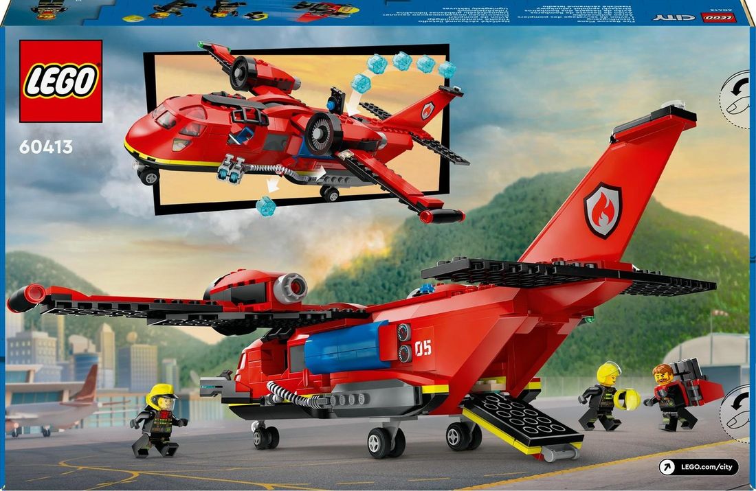 LEGO City Straż Pożarna samolot ratunkowy z funkcją zrzutu wody 60413 ...