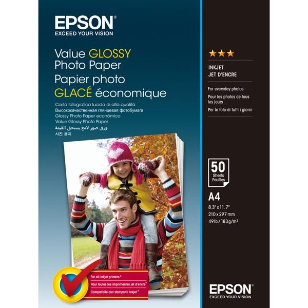 Papier foto EPSON Value Glossy A4 183g/m2 50 szt