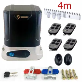 naped-do-bramy-przesuwnej-600kg-ir-szyna-4m-stal-nylon-4-piloty