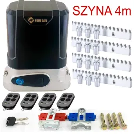 naped-do-bramy-przesuwnej-600kg-szyna-4m-4-piloty