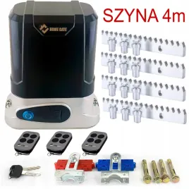 naped-do-bramy-przesuwnej-600kg-szyna-4m-3-piloty