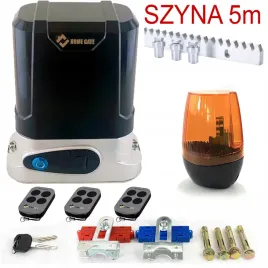 naped-do-bramy-przesuwnej-800kg-lampa-led-szyna-5m-3-piloty