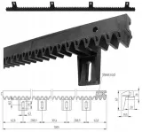 naped-do-bramy-przesuwnej-800kg-ir-reflex-led-rgb-szyna-4m-3-piloty-stan-nowy-maksymalna-waga-skrzydla-800-kg