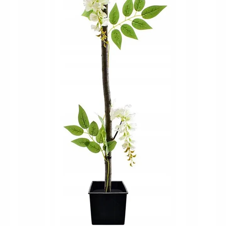 DRZEWKO SZTUCZNE KWIATY WISTERIA GLICYNIA DONICZKA LICIE WESELE DRZEWO 130   178963069 - ERLI.pl