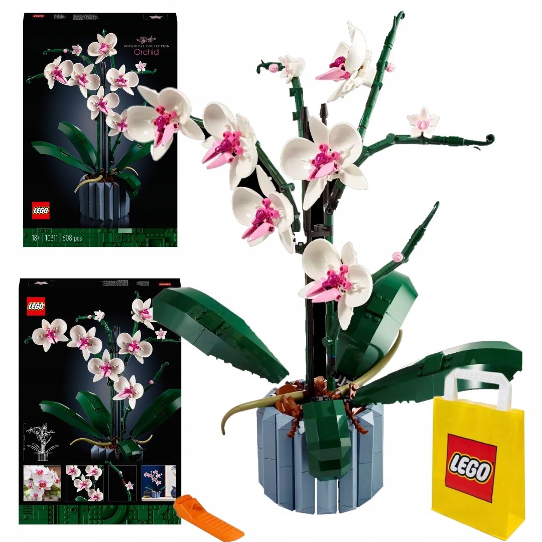 LEGO Creator zestaw Expert 10311 Orchidea STORCZYK Kwiaty Kwiatki - ERLI.pl