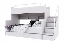 lozko-pietrowe-jsm-3-ze-schodami-i-kpl-materacy-radomenes-bialy-mat