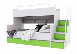 lozko-pietrowe-jsm3-ze-schodami-limonka-matowa-komplet-materacy-cezar-k2