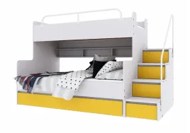 lozko-pietrowe-jsm-3-kpl-materacy-cezar-k2-zolty-mat