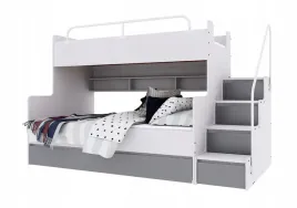 lozko-pietrowe-jsm-3-ze-schodami-z-kpl-materacy-cezar-k1-grafitowy-mat