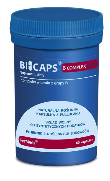 Zdjęcia - Witaminy i składniki mineralne Max ﻿ForMeds Bicaps B Complex  kompleks witamin z grupy B 60 kapsułek 