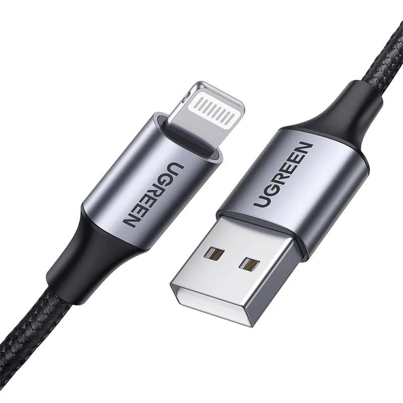 kabel-lightning-do-usb-ugreen-2-4a-us199-1m-czarny-stan-nowy