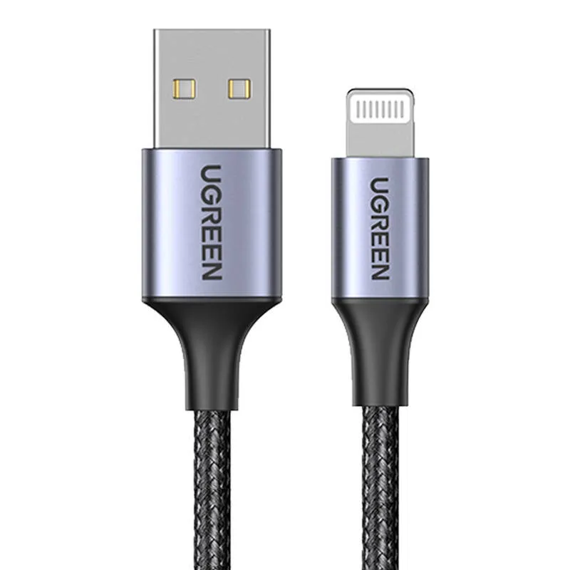 kabel-lightning-do-usb-ugreen-2-4a-us199-1m-czarny